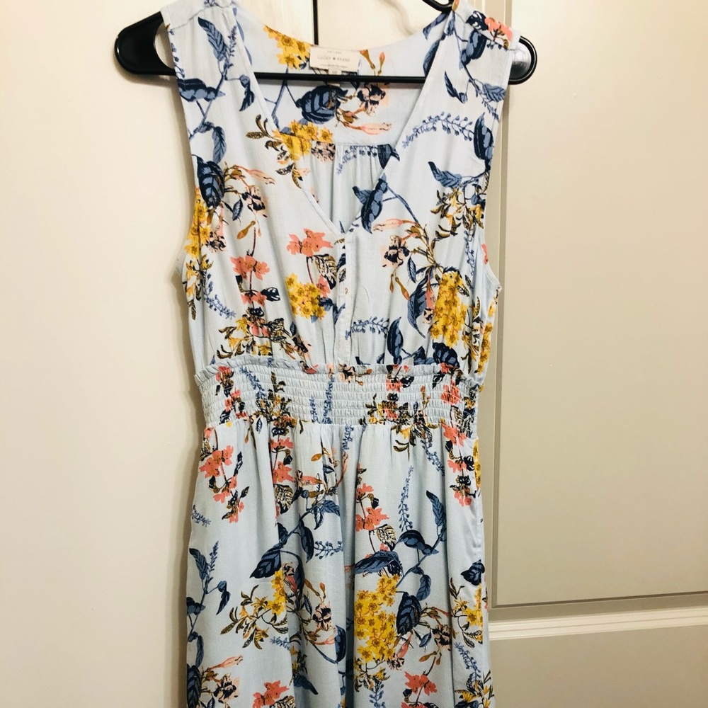 LIKE NEW⭐️LUCKY BRAND Cute Spring Summer Floral DRESS with Pockets!🌼Size Small - Picture 6 of 10